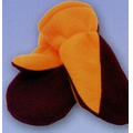 Promotional Polar Fleece Colorblock Double Layer Mitten